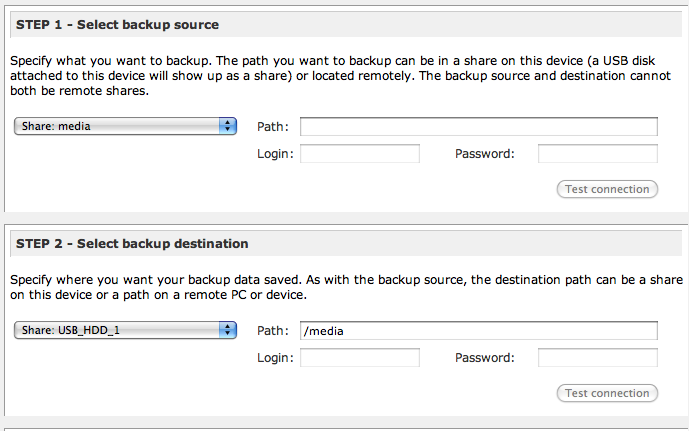 readynas settings