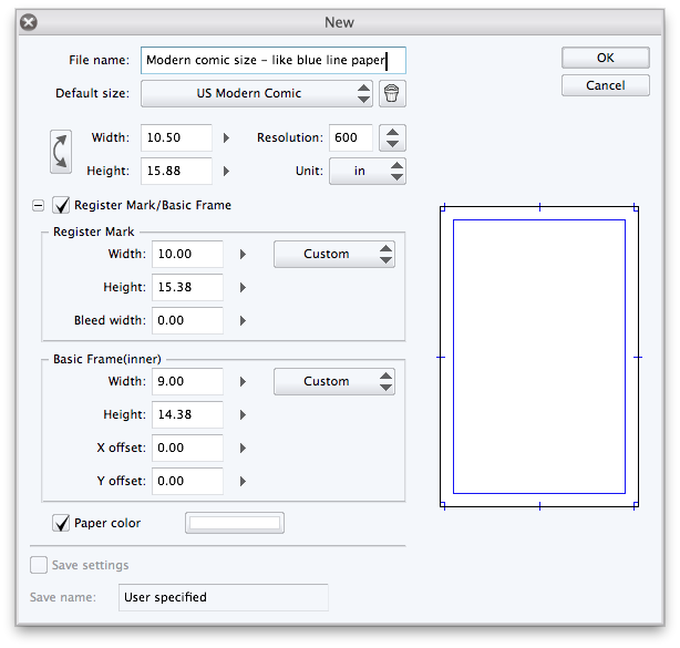 US Comic Page Sizes In Manga Studio Maggie McFee Whinging On The 